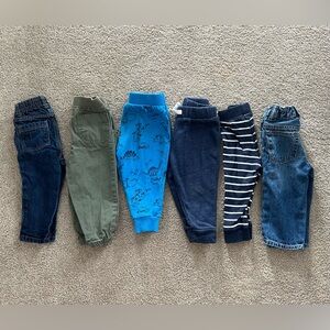 12-18 month boy pants lot 6 pairs